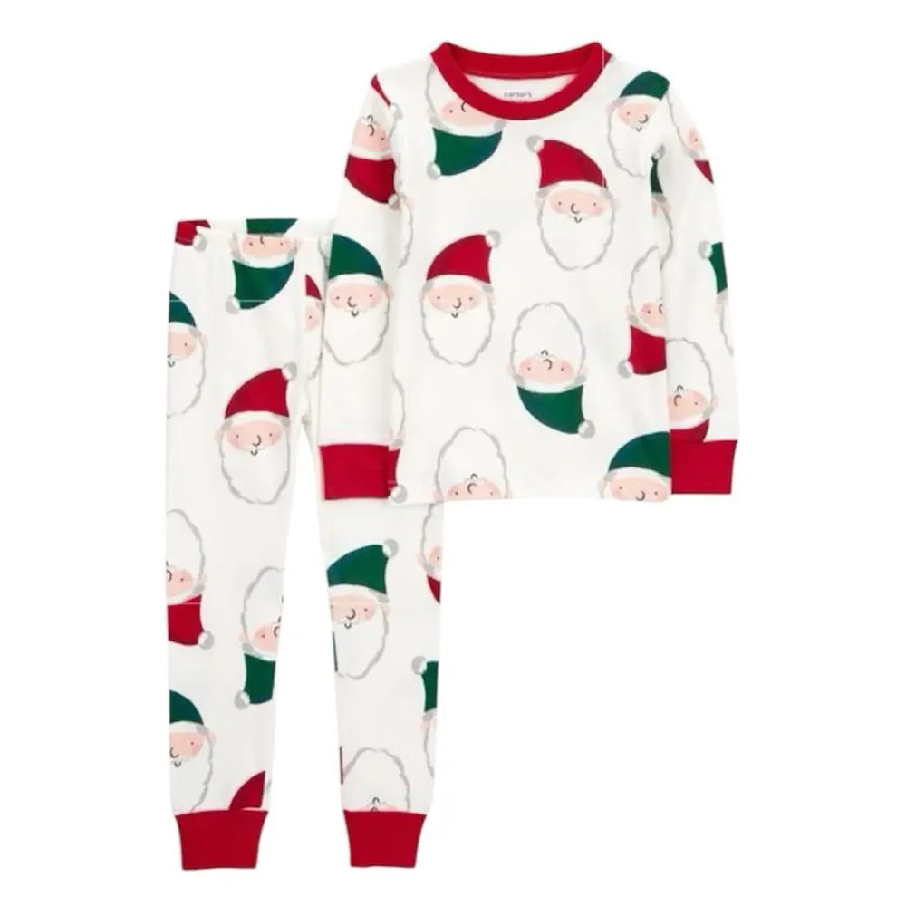 Carter’s Santa Cotton PJ Pajama Set NEW Size 3T